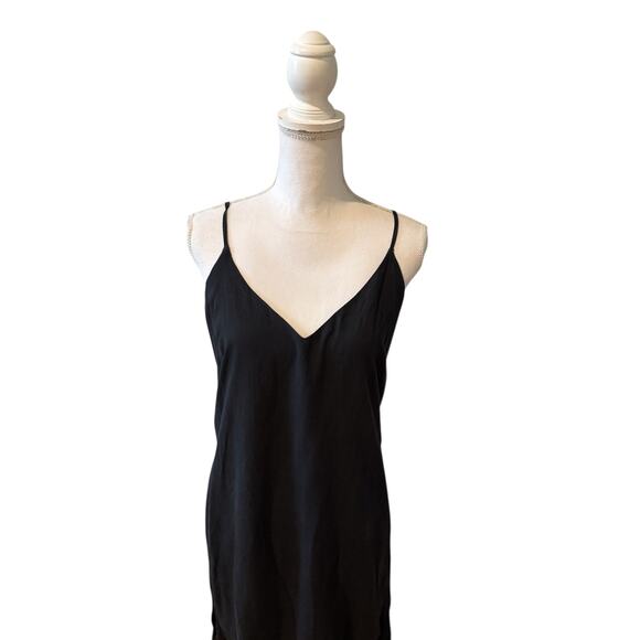 Cloth & Stone High Low Slip Dress Black S - Picture 2 of 6